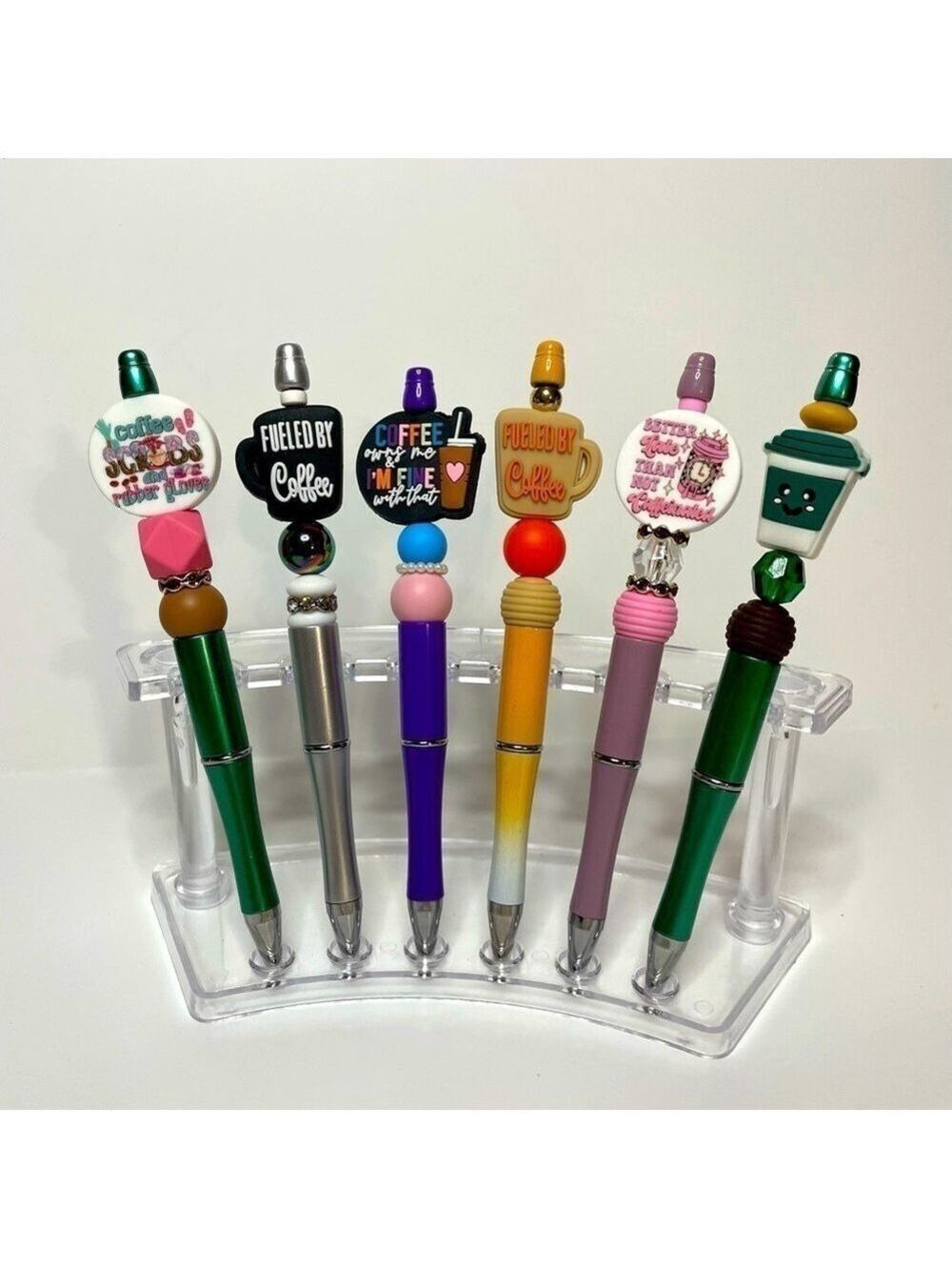 Coffee Time Pen Set - 6 pcs